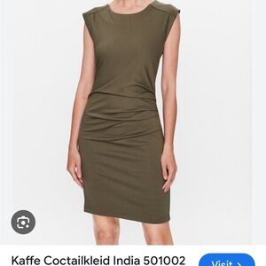 Kaffe, Olive green Dress size xxl, sleeveless, excellent condition,